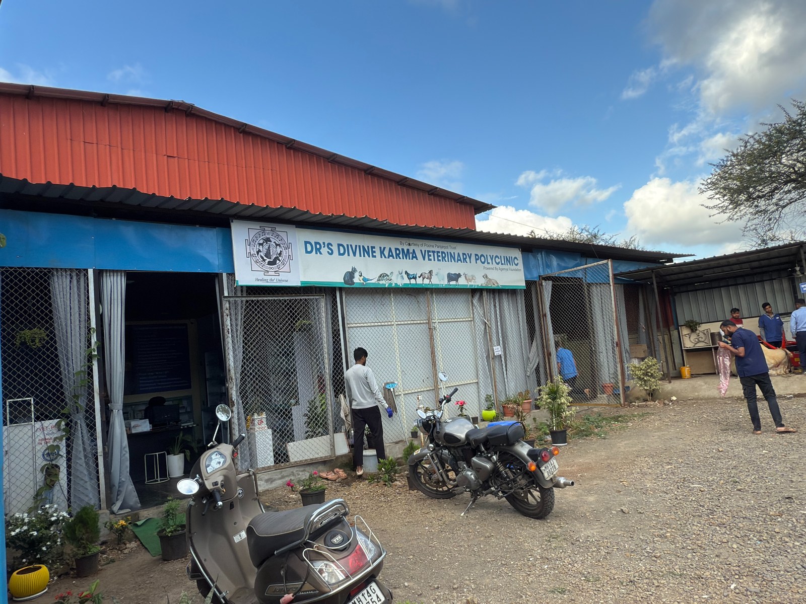 Dr's Divine Karma Veterinary Polyclinic Entrance & Parking